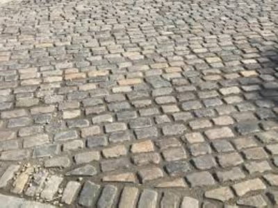 Derby Paving Contractors Laying Cobblestones in Derby