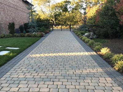 Derby Paving Contractors Laying Cobblestones in Derby